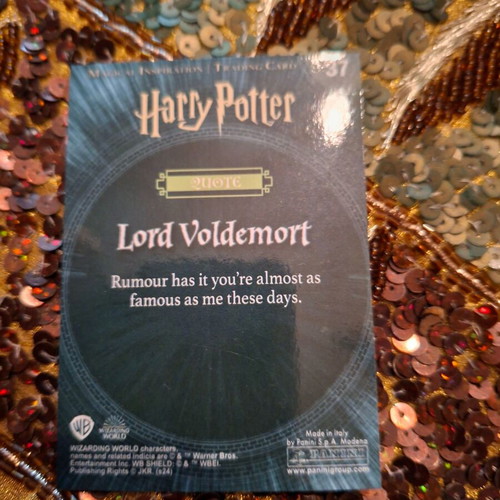 Lord Voldemort collectible crystal card new