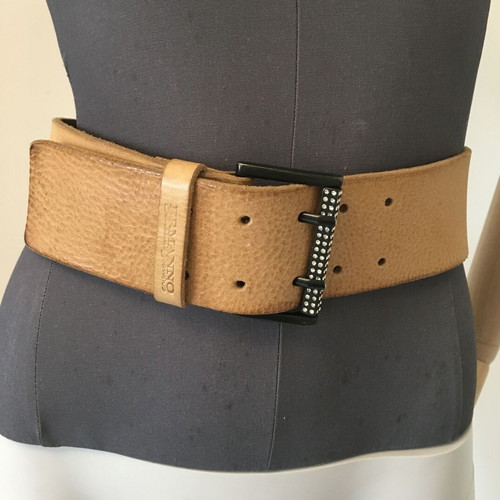 Ermanno Scervino leather belt like new, brown, size 70