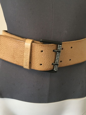 Ermanno Scervino leather belt like new, brown, size 70