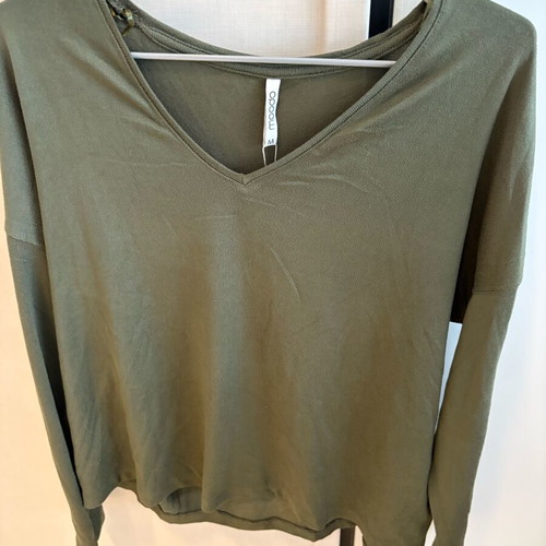 Cotton blouse olive medium size new