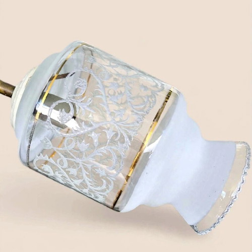 Vintage brass 3-light ceiling lamp Venetian style, like new