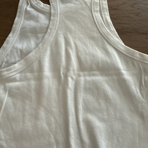 BSB crop top, large, white, slim fit