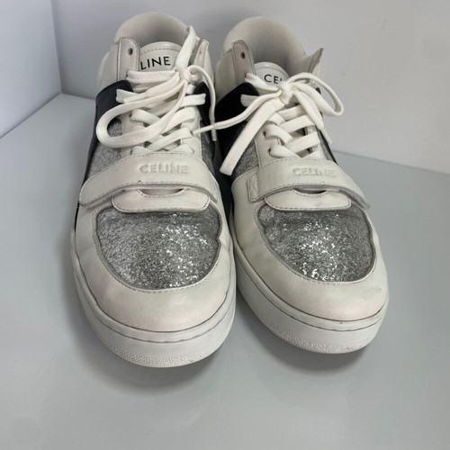 Celine leather sneakers like new, size 40, white