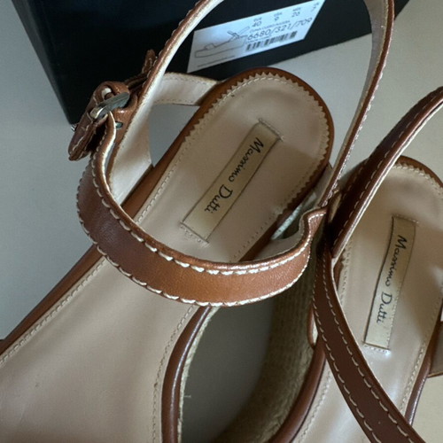 Δερμάτινες πλατφόρμες Massimo Dutti σαν καινούργιο, μέγεθος 40, καφέ