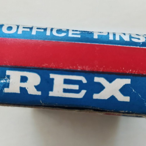 Vintage Rex pin box, 1960s-70s Greek made
