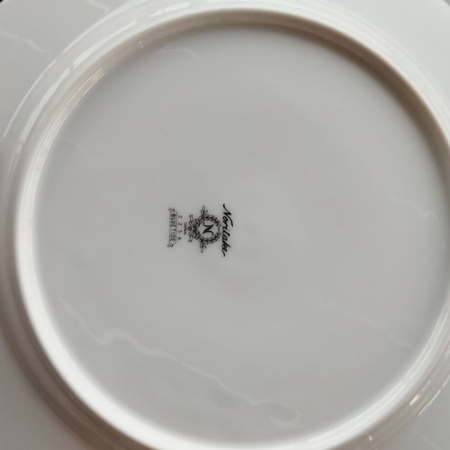 Noritake Bluetide 2256 dinner plates set of 4 used, Japan
