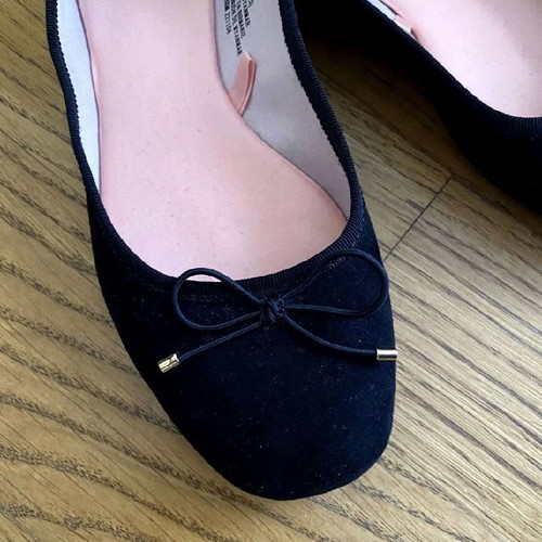 H&M faux suede ballerinas like new, size 37