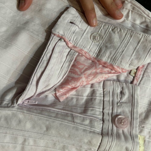 Pink pants with stripes like new, size M