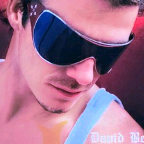 Police David Beckham collectible polarized sunglasses mask used, purple