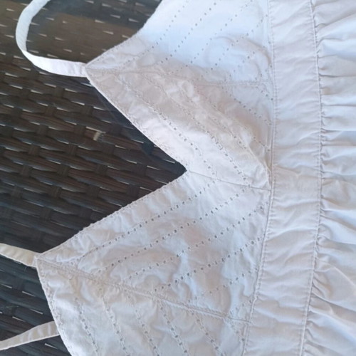 Benetton white boho summer dress for girls 8-9 years like new