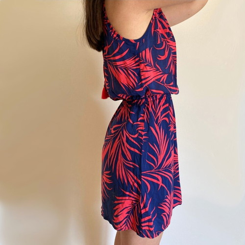 Floral dress blue pink like new