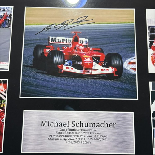 Michael Schumacher Signed Ferrari F1 A3 Poster new