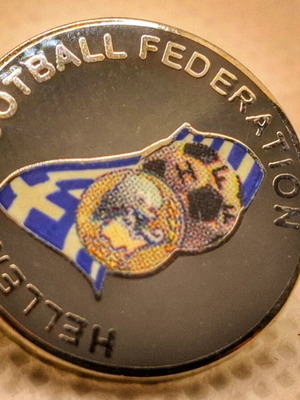 Collectible pin Hellenic Football Federation like new