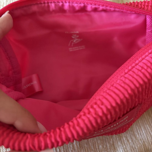 Clarins pouch new, pink