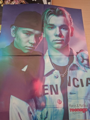 Marcus & Martinus Teenage poster, 52×40 cm