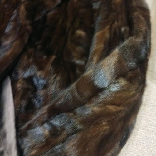 Fur jacket brown like new, size M, by Furs Kapralos