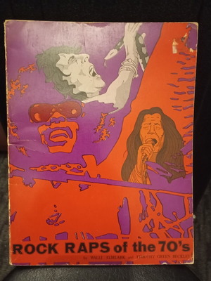 Rock Raps of the 70's vintage book used, classic rock occult