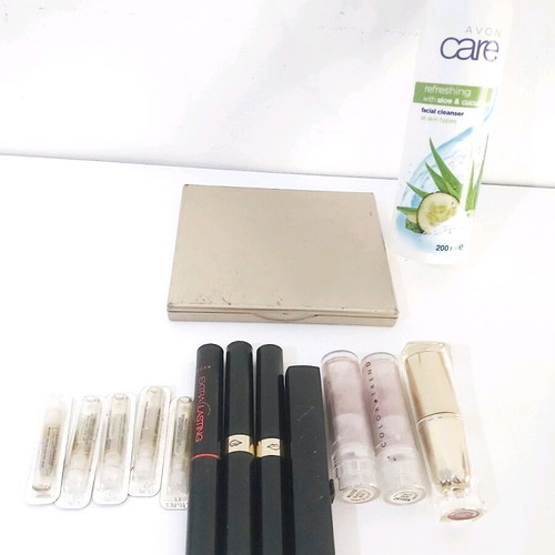 Avon lipsticks and cosmetics used, bundle