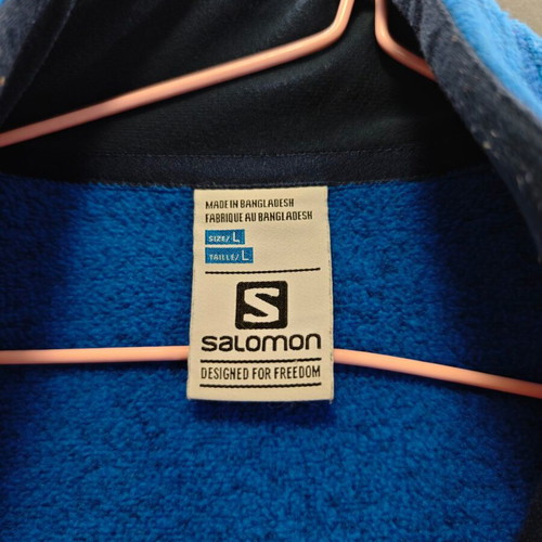 Salomon Bise men's fleece jacket, large, blue