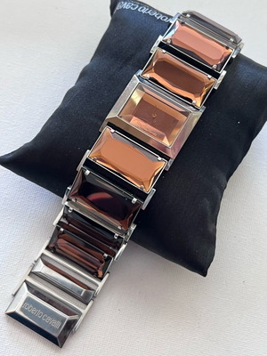 Roberto Cavalli women's watch new with crystals brown