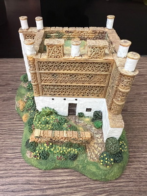 Miniature houses of Greek cities like new, set of 12 pieces