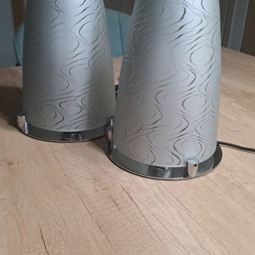 Table lamps used, set of 2 bedside lamps