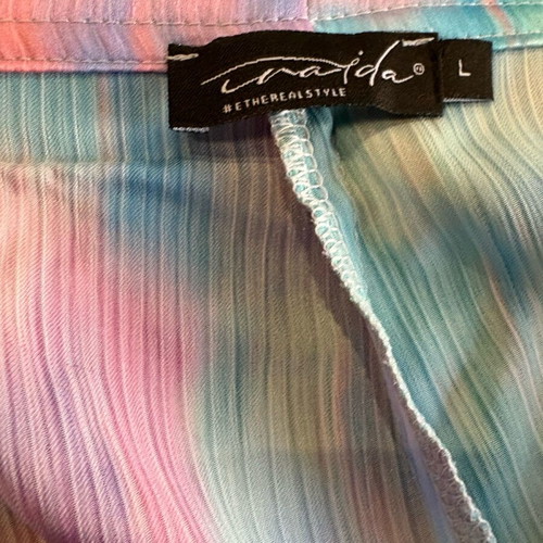 Iraida satin pants like new, size large, front zipper