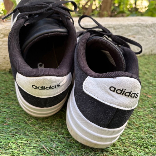 Adidas athletic shoes like new, size 37, black and white
