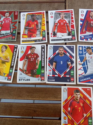 UEFA Euro 2024 Topps football sticker pack, 14 cards