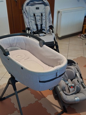Καρότσι Inglesina Aptica Darwin 3 σε 1 σαν καινούργιο, γκρι