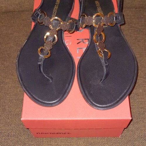 Repo Phil Gatier Sandals size 37 new, black and gold
