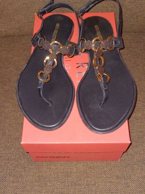 Repo Phil Gatier Sandals size 37 new, black and gold