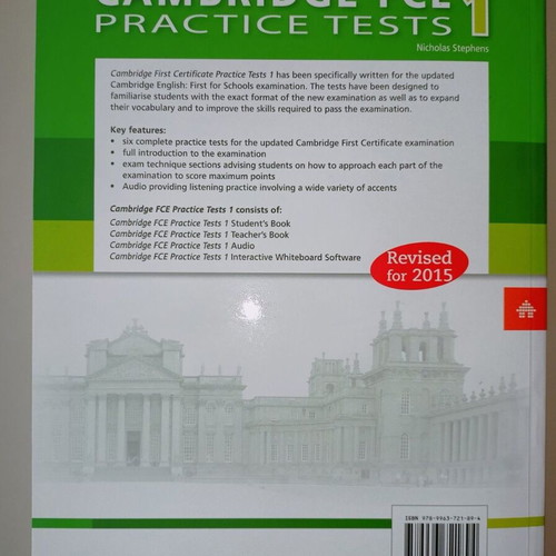 Cambridge FCE Practice Tests 1 Teacher's Book like new
