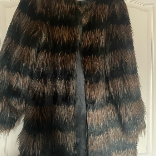Marks & Spencer Ecological Fur like new, black and brown