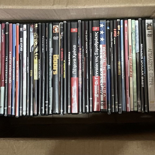 DVD collection of movies, series & multimedia, wholesale pack over 100 discs