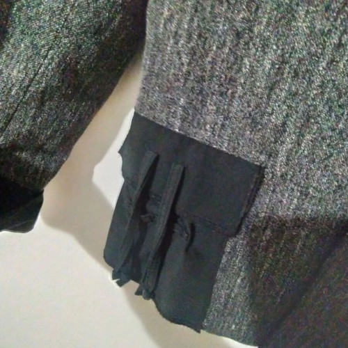 French jacket dark gray with black new, size 38
