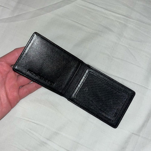 Nixon card wallet, high quality leather, black