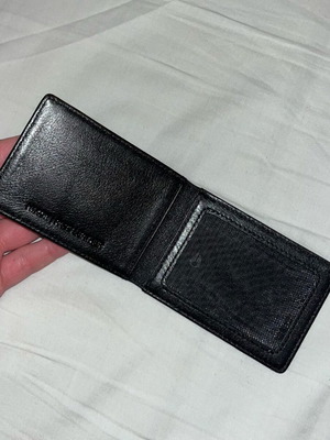 Nixon card wallet, high quality leather, black