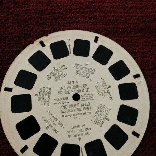 View-Master pack The Wedding of Prince Rainier and Grace Kelly used