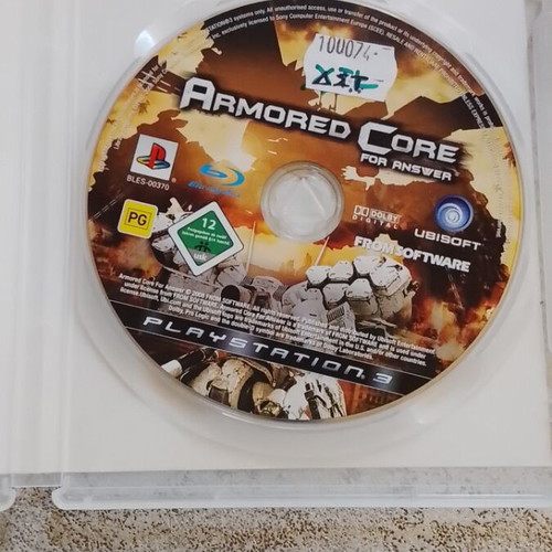 Armored Core for Answer PlayStation 3 like new