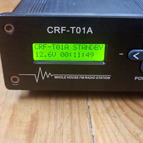 FM Stereo PLL Transmitter CRF-T01A 1W with LCD Screen, Used