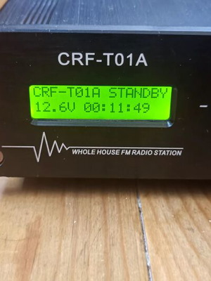 FM Stereo PLL Transmitter CRF-T01A 1W with LCD Screen, Used