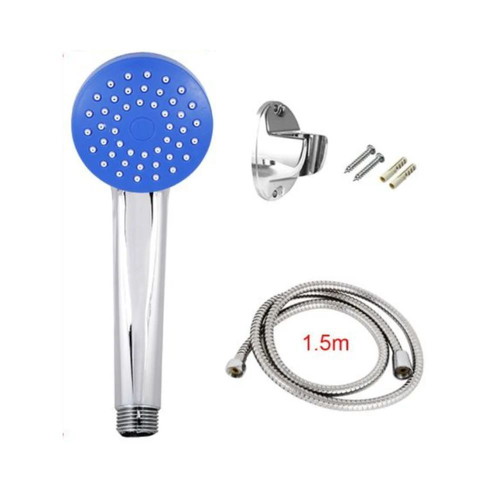 Shower Phone 18×7 cm with Mounting Bracket and 1.5m Spiral Hose new