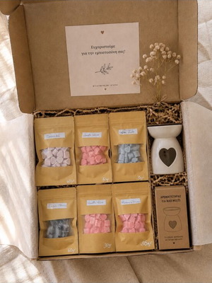 Wax melts με καυστήρα, 150 τεμάχια, 5 αρώματα