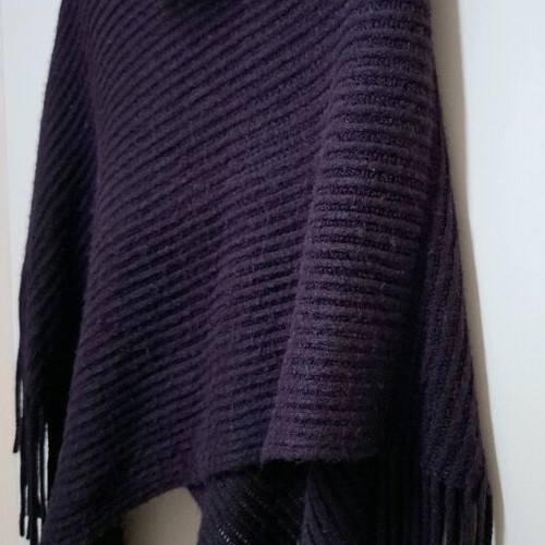 Fullah Sugah asymmetric turtleneck collar used, purple