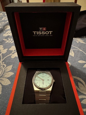 Tissot Prx Tiffany ρολόι μεταχειρισμένο, τιρκουάζ χρώμα