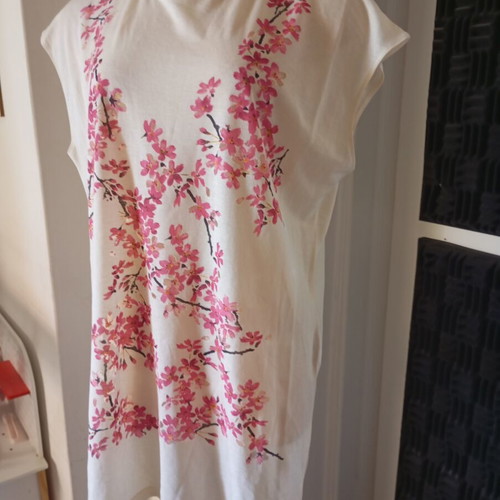 Balenciaga women's blouse cream rose size S/M new
