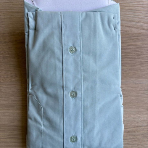 New C&A solid color shirt, size M, blue/green