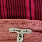 Φόρεμα Ganesh βαμβακερό ροζ μεταχειρισμένο, μέγεθος Small