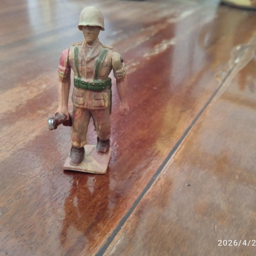 Miniature soldier used, 1960s